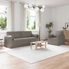 vidaXL Sofa 2 pcs Gr&aring;brun 198 x 78 x 80 cm Stof