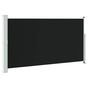 vidaXL sammenrullelig sidemarkise til terrassen 170 x 300 cm sort