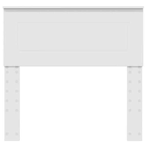 vidaXL Hovedg&aelig;rde med hovedg&aelig;rde Hvid 75 cm Konstrueret tr&aelig;