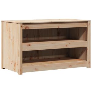 vidaXL K&oslash;kkenskab med hylde Brun 106 x 55 x 64 cm Massivt fyrretr&aelig;
