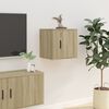 vidaXL v&aelig;gh&aelig;ngt tv-skab 40x34,5x40 cm sonoma-eg