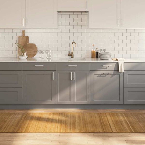 vidaXL gulvt&aelig;ppe 80x1000 cm rektangul&aelig;r bambus naturfarvet