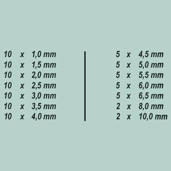 Br&uuml;der Mannesmann bors&aelig;t 99 dele HSS titanium