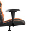 vidaXL gamingstol m. massagefunktion kunstl&aelig;der sort og orange