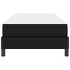 vidaXL Sengestel med madras Sort 90 x 200 cm Stof