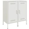vidaXL skabe 2 stk. 36x39x79 cm st&aring;l hvid