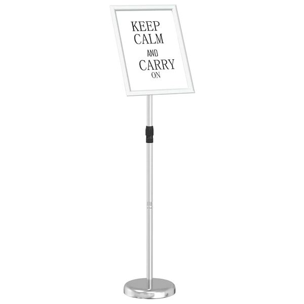 vidaXL Messesk&aelig;rme S&oslash;lv 25 x 25 x 125 cm Aluminium