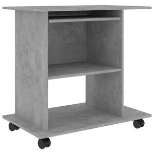 vidaXL computerbord 80x50x75 cm konstrueret tr&aelig; betongr&aring;