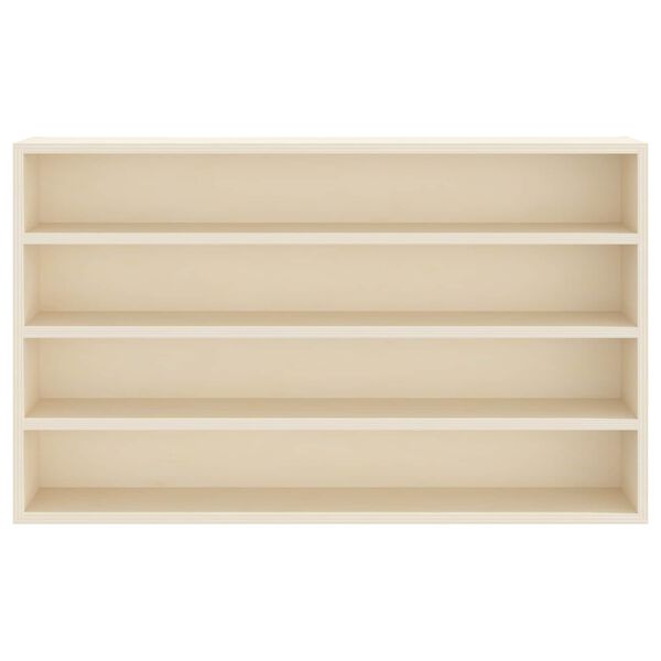 vidaXL V&aelig;gdisplaykasse Beige 60 x 8,5 x 37 cm Konstrueret tr&aelig;