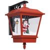 vidaXL julelampe med LED-lys og julemand 40x27x45 cm r&oslash;d
