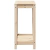 vidaXL plantebord med hylde 82,5x35x75 cm massivt fyrretræ