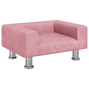 vidaXL hundeseng 50x40x26,5 cm velour lyser&oslash;d