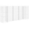 vidaXL H-formet gabion-plantekasse 260x40x120 cm st&aring;l