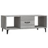 vidaXL sofabord 102x50x40 cm konstrueret tr&aelig; gr&aring; sonoma-eg