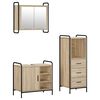 vidaXL Badev&aelig;relsesskabs&aelig;t 3 stk. Sonoma-eg 40 x 36 x 109,5 cm