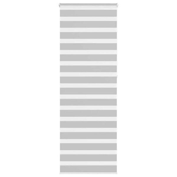vidaXL zebragardin lysegr&aring; 90x230 cm stofbredde 85,9 cm polyester