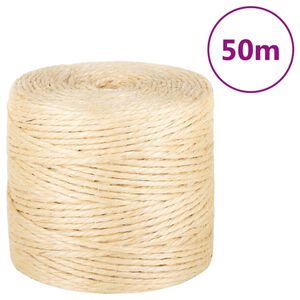 vidaXL reb 100 % sisal 4 mm 50 m