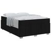 vidaXL Sengestel med madras Sort 160 x 200 cm Stof