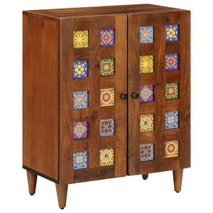 vidaXL Sideboard Valn&oslash;d 60 x 33 x 75 cm Massivt mangotr&aelig;