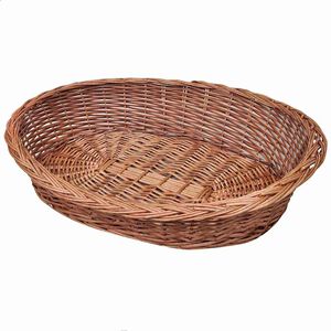 vidaXL hundekurv 90 cm pileflet naturfarvet
