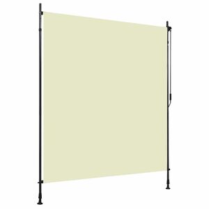 vidaXL udend&oslash;rs rullegardin 200x270 cm cremefarvet