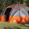 vidaXL Camping telt med tag Grå og orange 475 x 475 x 235 cm Polyester