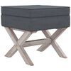 vidaXL opbevaringsskammel 45x45x49 cm velour m&oslash;rkegr&aring;