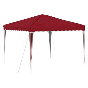 vidaXL Pop-up Festtelt 288 x 288 x 245 cm Bordeaux Oxford stof