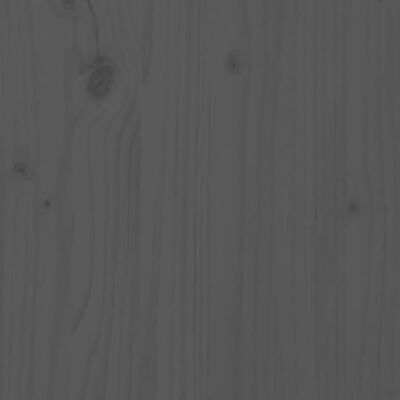 vidaXL sengegavl 81x3x63 cm massivt fyrretræ grå