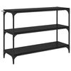 vidaXL Bogskab Sort eg 100 x 33 x 70,5 cm Ingeni&oslash;rt tr&aelig; og jern