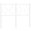 vidaXL udskiftningsgavl 120 cm metal hvid