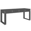 vidaXL haveb&aelig;nk 110x38x45 cm massivt fyrretr&aelig; gr&aring;