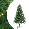 vidaXL Kunstigt juletr&aelig; med stativ Gr&oslash;n 150 cm PVC og St&aring;l og Plastik