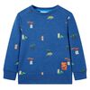 Sweatshirt til b&oslash;rn str. 116 m&oslash;rk bl&aring;meleret