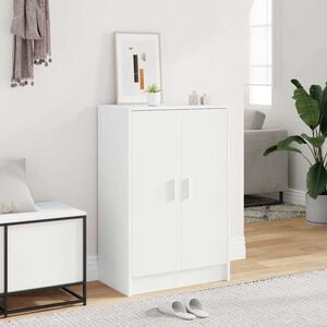 vidaXL skoskab 60x35x92 cm konstrueret tr&aelig; hvid