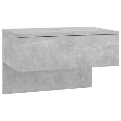 vidaXL væghængt sengebord betongrå