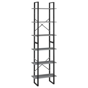 vidaXL opbevaringsreol 60x30x210 cm massivt fyrretr&aelig; gr&aring;