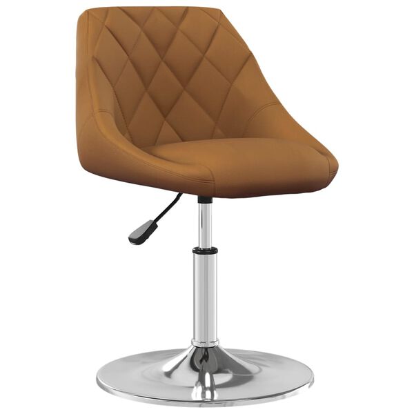 vidaXL drejelige spisebordsstole 6 stk. velour brun