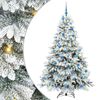 vidaXL Kunstigt juletr&aelig; med 300 LED'er Hvid 180 cm PE og PVC