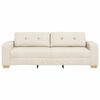 vidaXL Sofa Beige 221 x 78 x 80 cm Linned-blandet stof