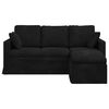 vidaXL Sofa Sort Samlede dimensioner: 178 x 134 x 80 cm (B x D x H)