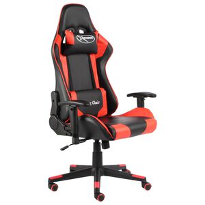 vidaXL drejelig gamingstol PVC r&oslash;d