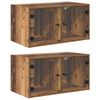 vidaXL V&aelig;ggeskabe 2 stk. 68 x 37 x 35 cm Konstrueret tr&aelig; Gammelt tr&aelig;