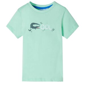 T-shirt til b&oslash;rn str. 92 lysegr&oslash;n