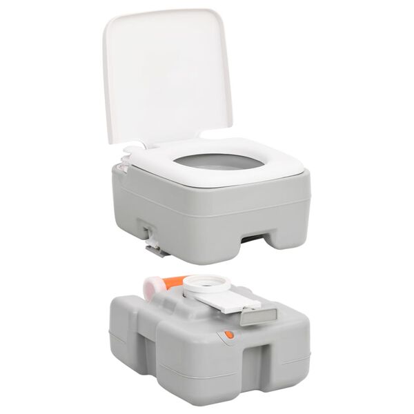 vidaXL transportabelt campingtoilet og vandbeholder
