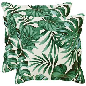 vidaXL Pudebetr&aelig;k 2 stk. HOUTEN Bladm&oslash;nster 30 x 30 cm Polyester