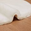 vidaXL Faux Kanin Pels T&aelig;ppe Olite Creme 50 x 80 cm Polyester