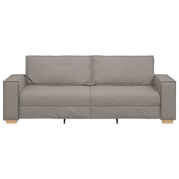 vidaXL 3-personers sofa taupe 180 cm stof