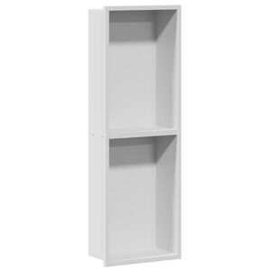 vidaXL Bruse Niche Hvid 60 x 20 x 9,5 cm Rustfrit st&aring;l