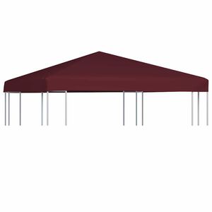 vidaXL pavillontopd&aelig;kke 310 g/m&sup2; 3 x 3 m bordeauxfarvet